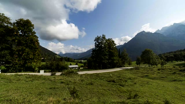 Zeitraffer: Berchtesgadener Land am Nachmittag (Berchtesgadener Land · Alpen)