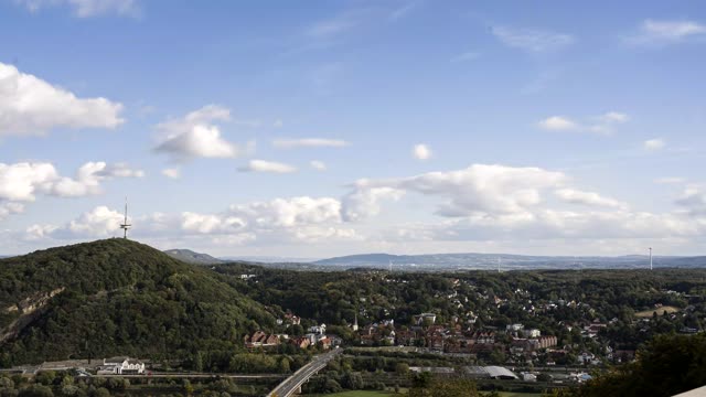 Zeitraffer: Porta Westfalica (Porta Westfalica · Weserbergland)