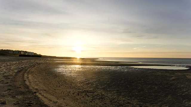 Zeitraffer: Sahlenburg – Sonnenuntergang (Cuxhaven-Sahlenburg · Nordseeküste)