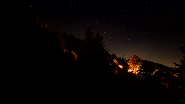 Zeitraffer: Schwarzwald bei Nacht (Schwarzwald)