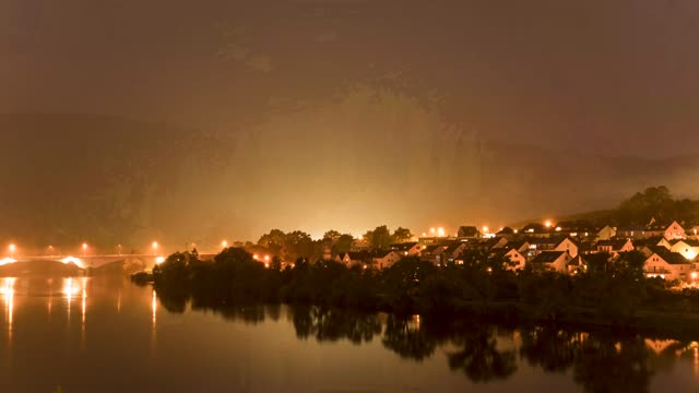 Zeitraffer: Mosel bei Nacht 2 (Mosel)