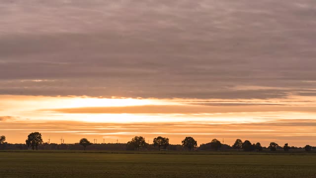 Zeitraffer: Oldershausen – Sonnenuntergang (Oldershausen · Elbe & Elbmarsch)