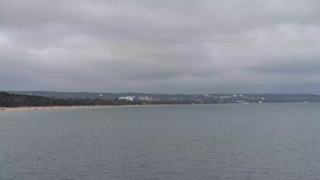 Zeitraffer: Blick Richtung Gdynia (Gdynia · Danziger Bucht / Ostsee · Polen)