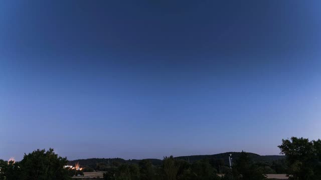 Zeitraffer: Maintal bei Haßfurt bei Nacht (Haßfurt · Franken)